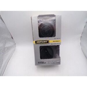 Defiant Single Cylinder Deadbolt Matte Black Finish 1003 429 114 Home Security